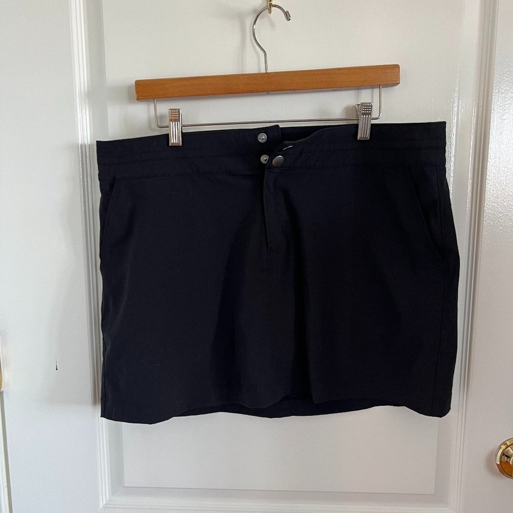Prana black skort